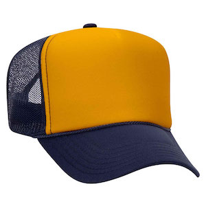 Navy Gold Foam Trucker Hat - Thumbnail